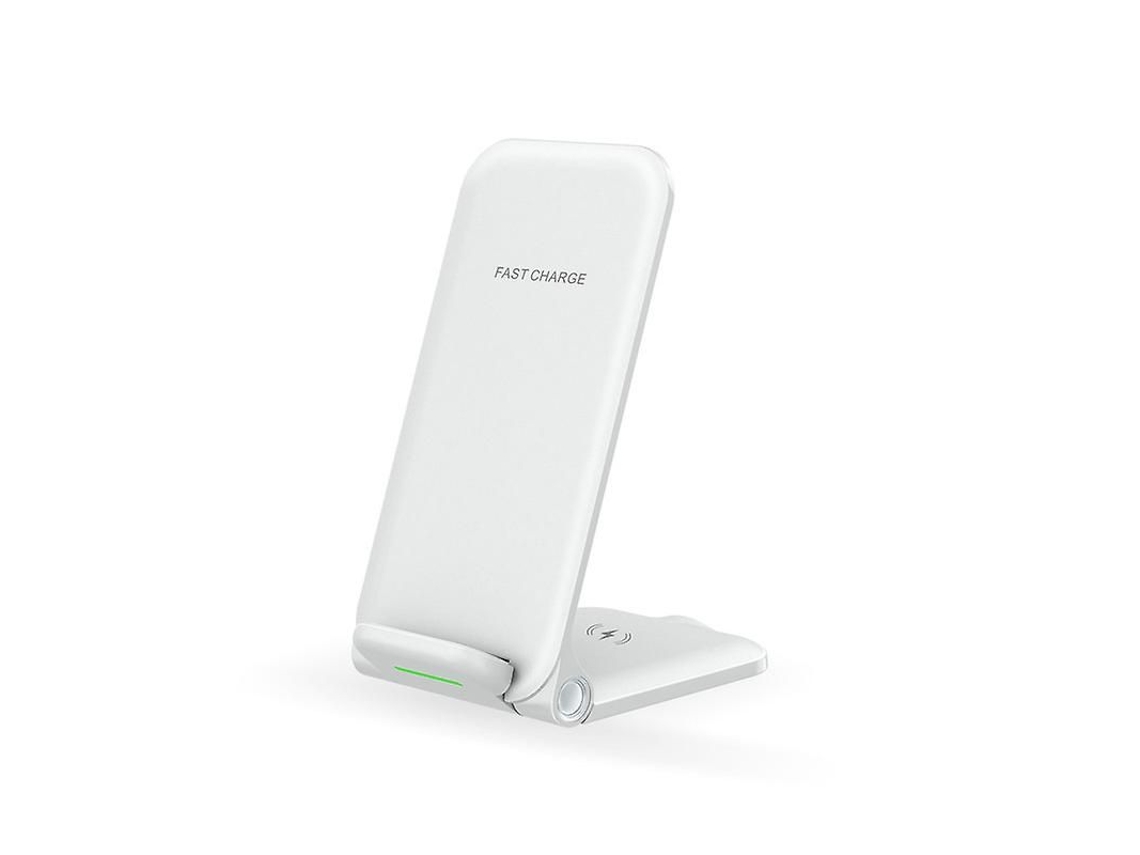 Estación De Carga Inalámbrica Rápida 3 En 1 Linjou Para Iphone, Apple Watch Y Airpods - Blanca