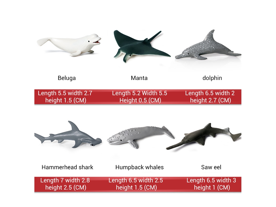 Juego De 6 Juguetes De Simulación De Animales Marinos Para El Baño, Ideales Como Regalo Para Niños.