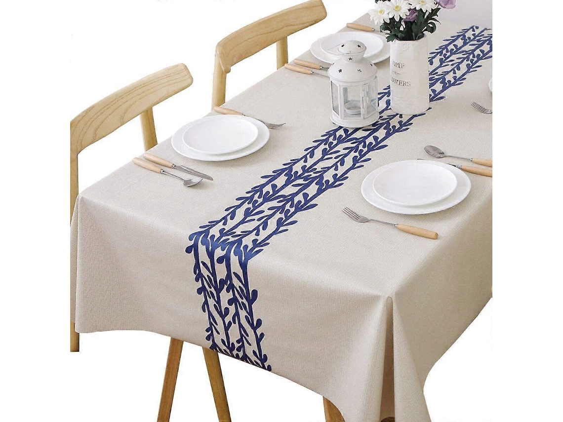 Rebe-mantel Cuadrado De Pvc Limpiable Impermeable 137x137 Cm Rattan Para Mesa Cocina Picnic Interior Exterior Protector