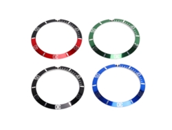 4 Anillos De Bisel De Aluminio Para Reloj, Repuesto, 37,5 Mm De Diámetro, Rojo, Negro, Verde, Azul.