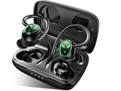 YEMAESRE Auriculares Bluetooth Sin Graves Estéreo Cvc Horas con Cancelación de Ruido Negros