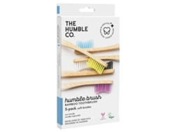 Pack X5 Cepillos de Dientes de Bambú para Adultos / Suave Mango Plano THE HUMBLE CO.