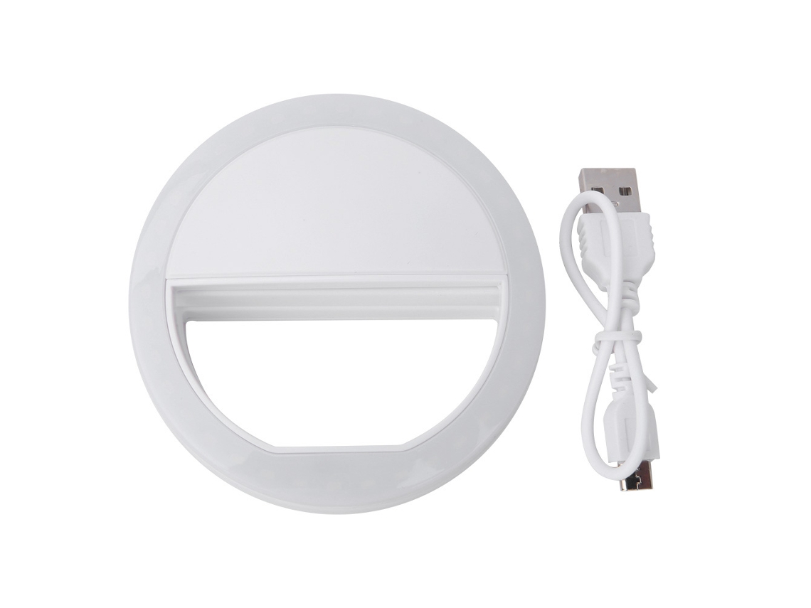 TRUYUETY Luz de Anillo 36 LED 5600K con 3 Niveles de Brillo Ajustable para Selfie y Fotos con Teléfono y Tablet