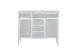 Buffet Metal Blanco 101x42x85cm