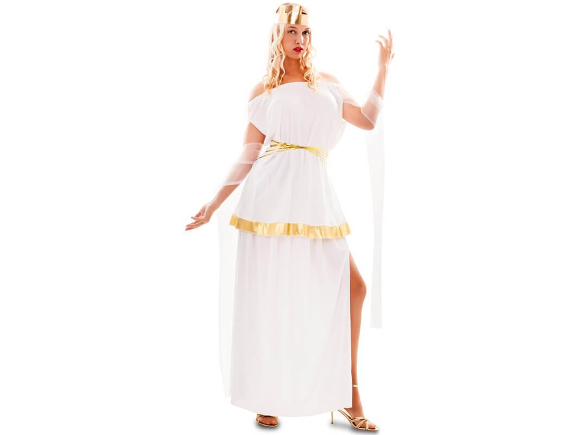 Disfraz de Mujer DISFRAZZES Diosa Griega Atenea (Talla: XL)