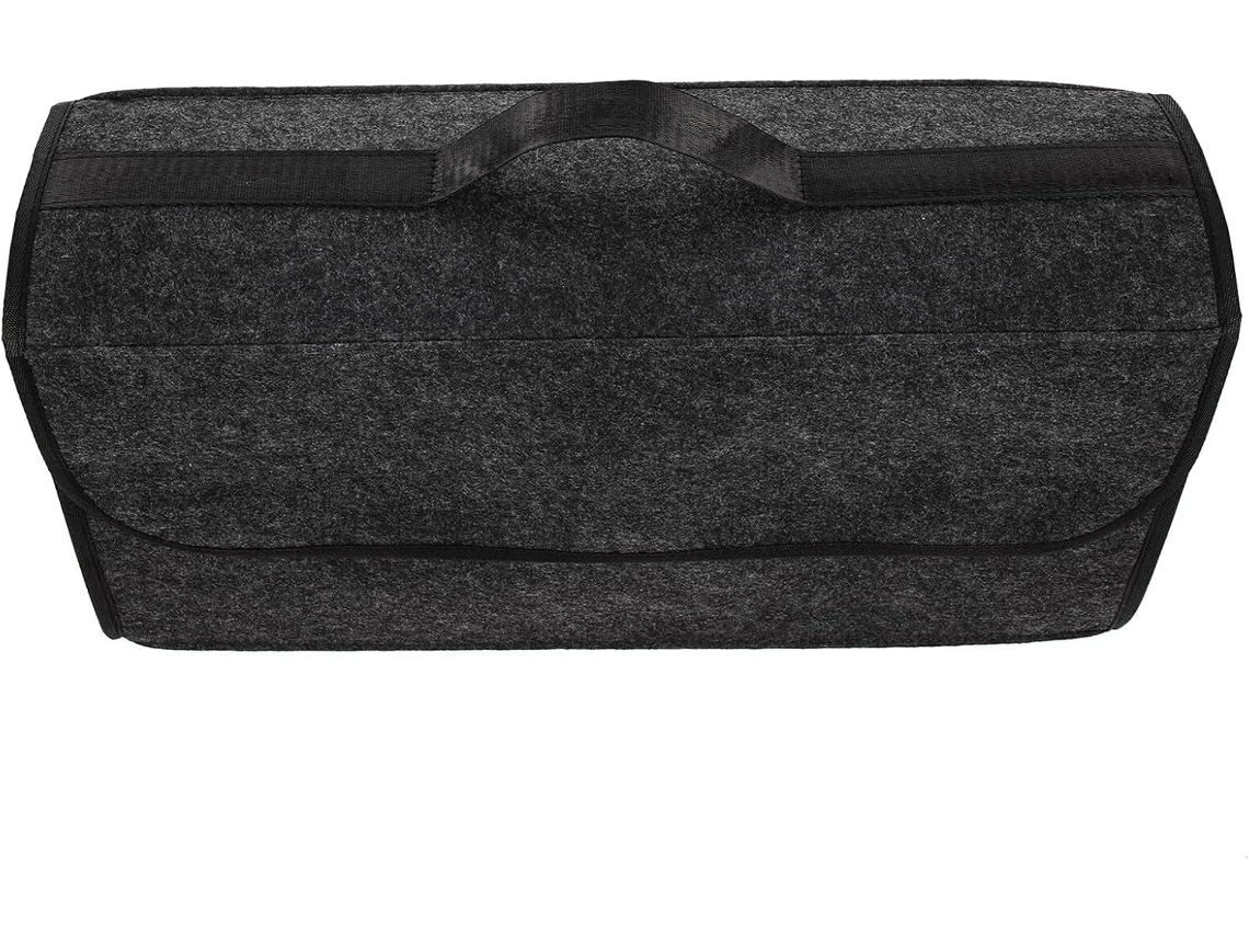 Organizador De Maletero Plegable De Tela No Tejida Con Asa, Contenedor De Almacenamiento Compacto Para Coche Y
