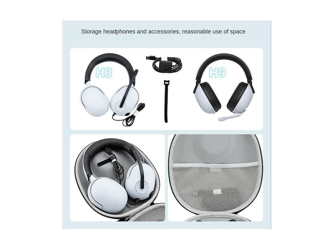 Estuche De Transporte Para Auriculares Inzone H3, H7 Y H9 Con Absorción De Impactos Y Protección Contra Caídas, Fabricado En Eva Rígido.