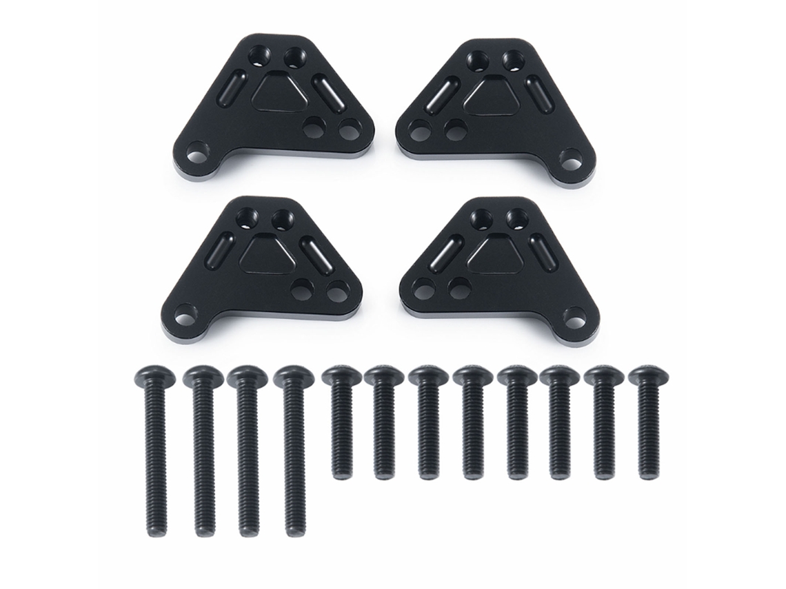 4 Torretas De Amortiguación Elevadas De Aluminio Para Coche Rc Traxxas Maxx2.0 1/10 (delantera Y Trasera)