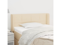 Cabecero De Tela Color Crema 83x16x78/88 Cm