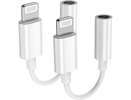 2 Pack-apple Lightning To 3.5 Mm Headphone Jack Adapter Connector Aux Audio