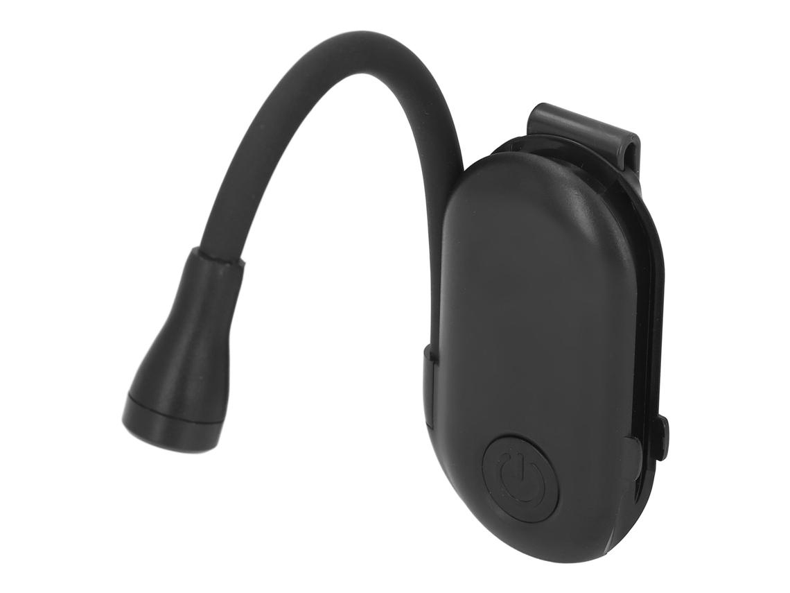 Lámpara De Lectura Pequeña Recargable Con Clip Y 3 Niveles De Luz.