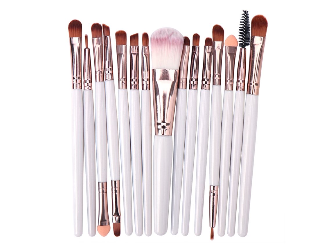 Set de brochas de maquillaje para base y sombras de ojos