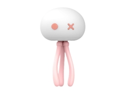 Linda luz nocturna infantil, lámpara de noche portátil con forma de medusa para guardería, con trípode flexible y clip Rosewell