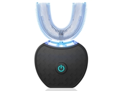 Cepillo De Dientes Eléctrico Ultrasónico En Forma De U Para Adultos, Blanqueamiento Dental, Protección De Encías, Color Negro Siurn