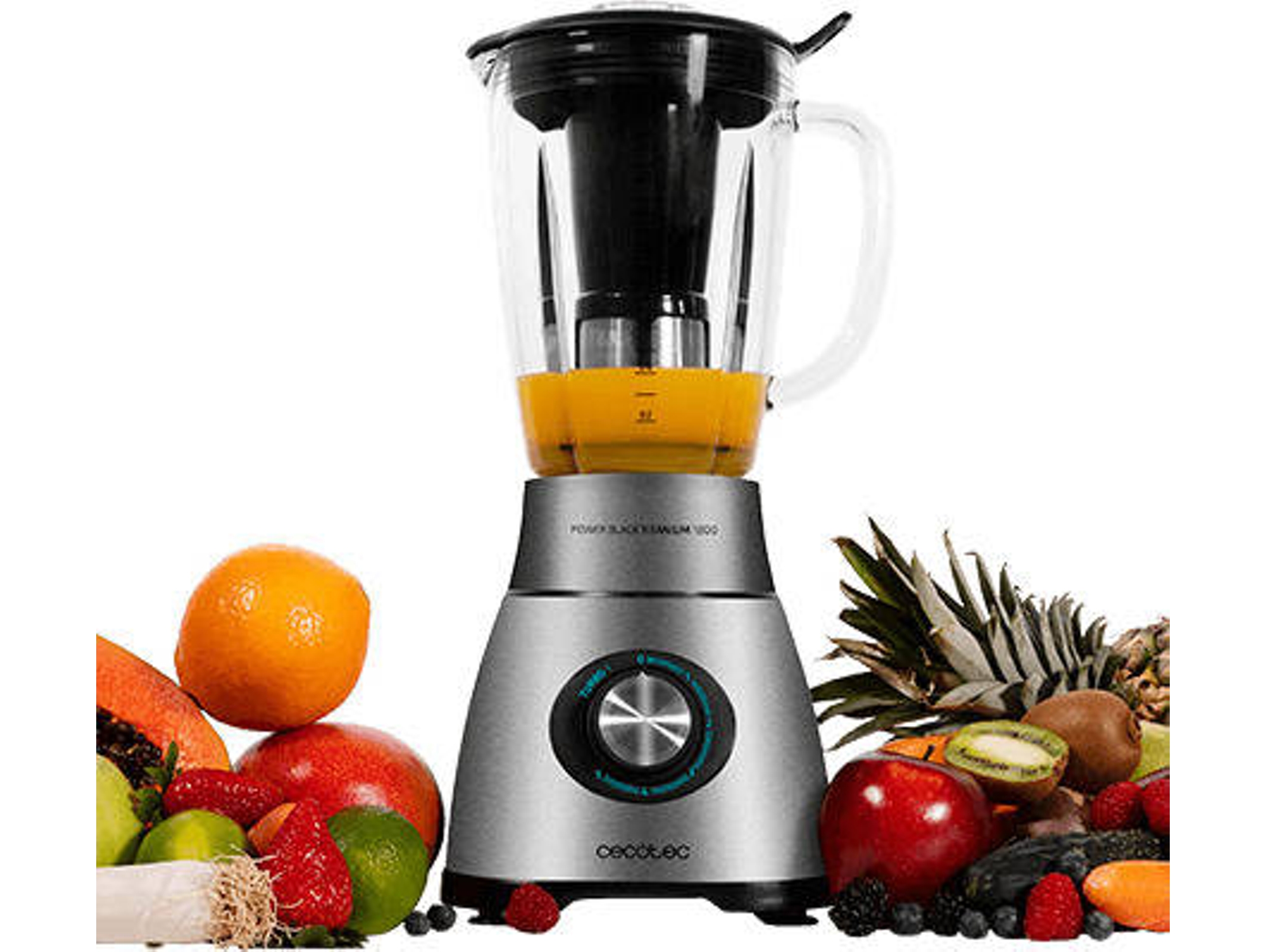Batidora Vaso CECOTEC Power Black Titanium 1800 (1800 W - 1.8 L - Negro)