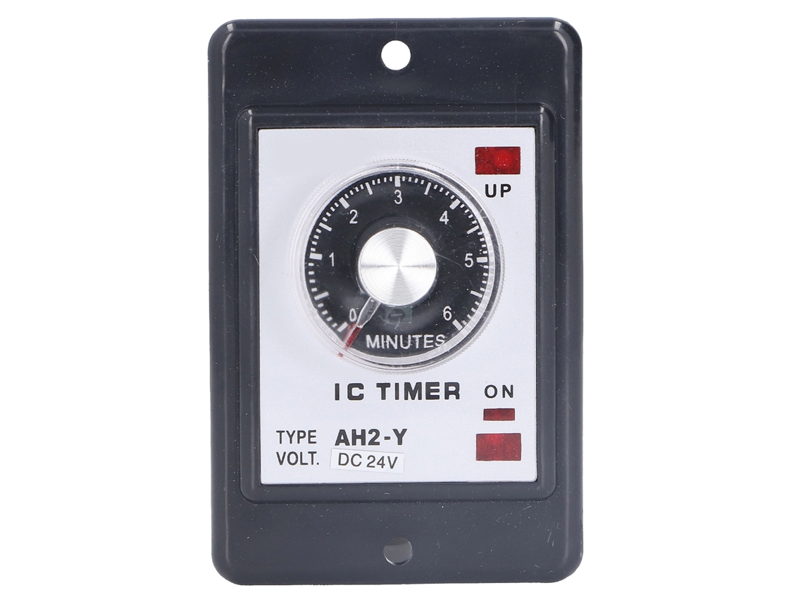 Relé Temporizador Ah2-y De 8 Pines, 6m, 24 V Cc Con Placa De Circuito De Precisión Y Carcasa Reforzada Para Automatización.