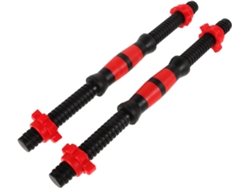 Juego de 2 mancuernas de acero de 40 cm para entrenamiento con pesas, fitness y uso doméstico.