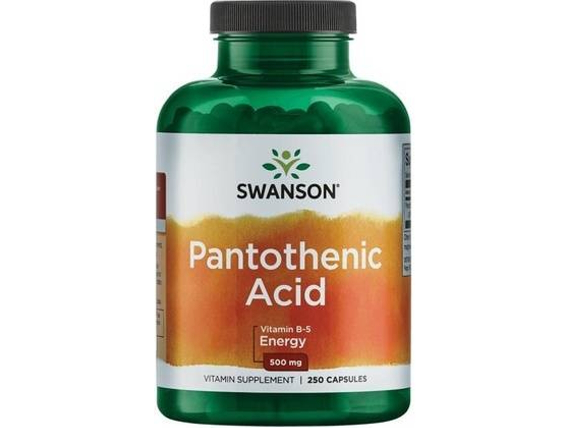 Complemento Alimentar SWANSON Ácido Pantotênico (250 cápsulas de 500mg)