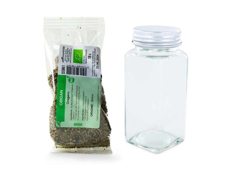 Bote de especias + orégano orgánico 18 g