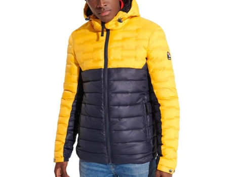Chaqueta SUPERDRY Radar Quilt Mix Poliester Hombre (S - Amarillo)