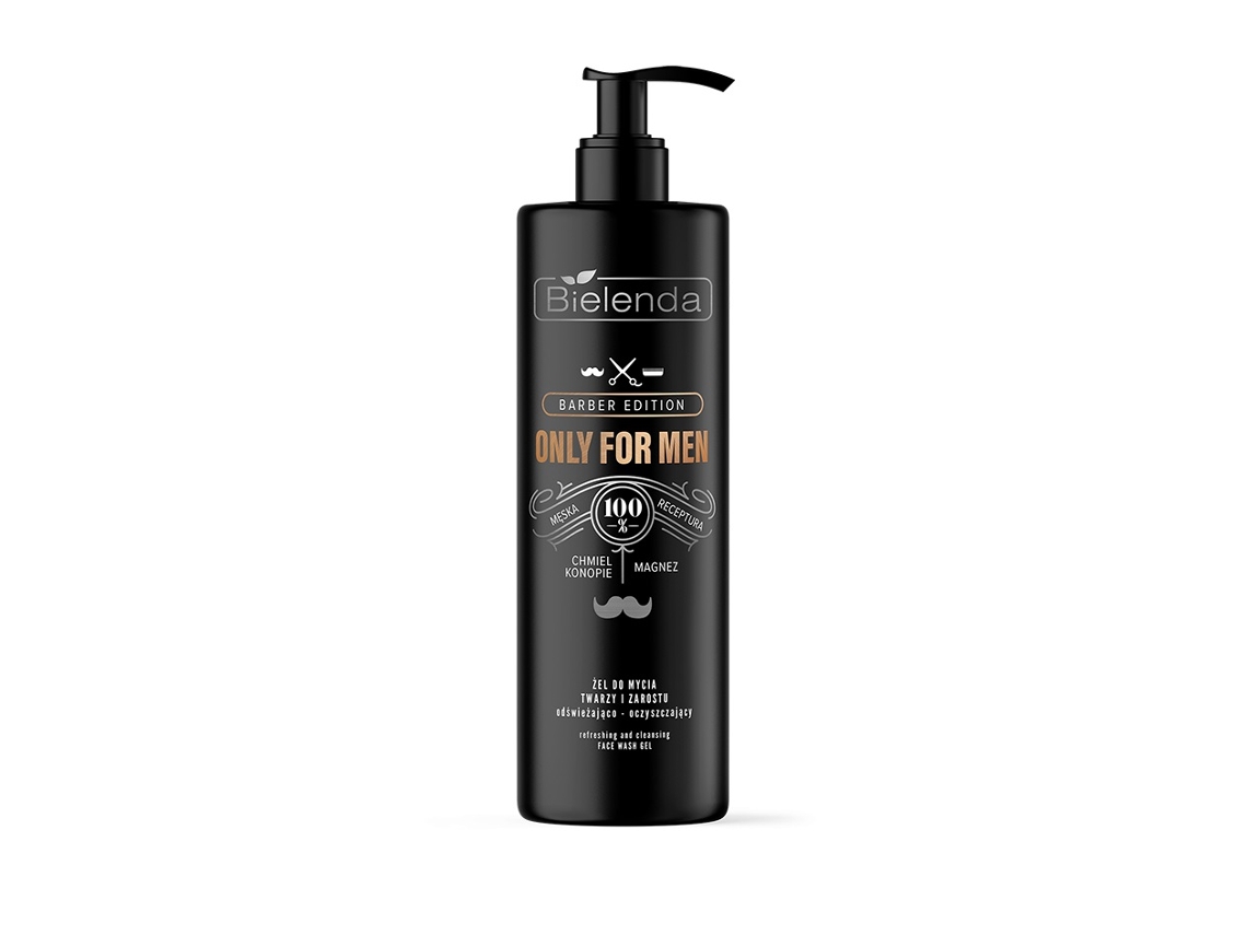Gel Limpiador Refrescante Y Purificante Bielenda Only For Men Barber Edition, 190g