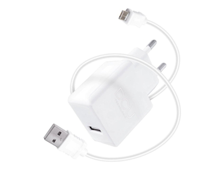 DCU Tecnologic Charger Usb 5V 2.4A + Cable Micro Usb 1M