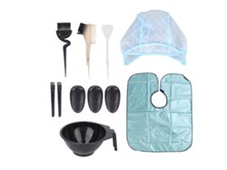 Kit Profissional De Tintura De Cabelo 14pcs Para Colorir E Clarear Em Salões E Uso Individual Com Ferramentas Completas