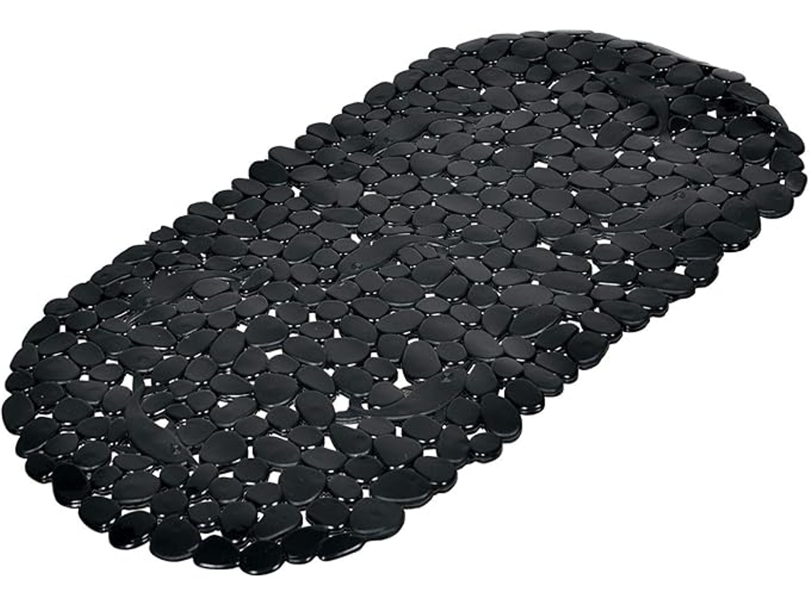 Suave Por Dentro, Alfombrilla De Baño (36 X 69 Cm), Color Negro, Pvc Liso