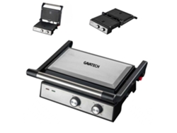 Parrilla de Placa Gavatech 1500 W, Apertura 180º, Control de Temperatura y Temporizador.