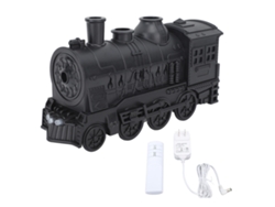 Difusor De Aceites Esenciales Y Humidificador De 300 Ml Con Forma De Tren, 2 Modos De Iluminación Y Mando A Distancia.