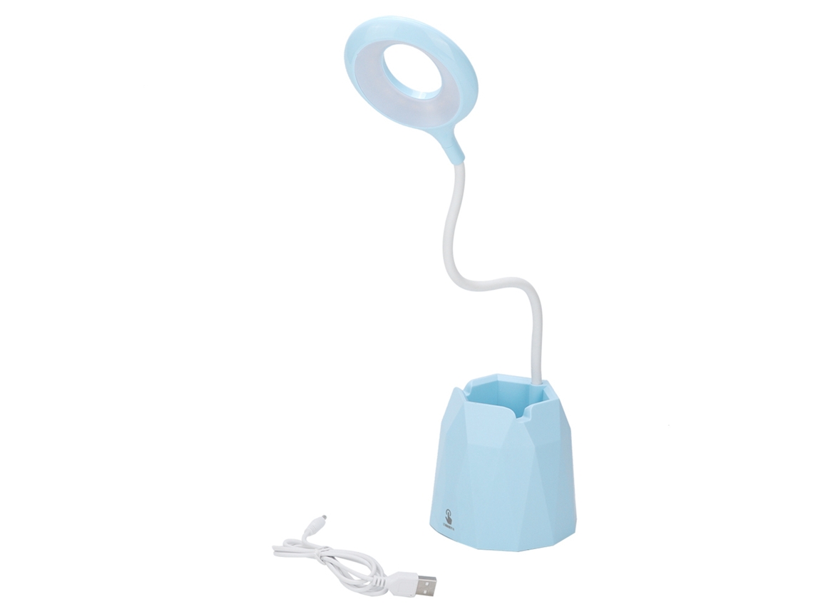 2026 Store-lámpara De Mesa Led Azul Multifuncional Con Toque Y Portaplumas De Carga Para Lectura