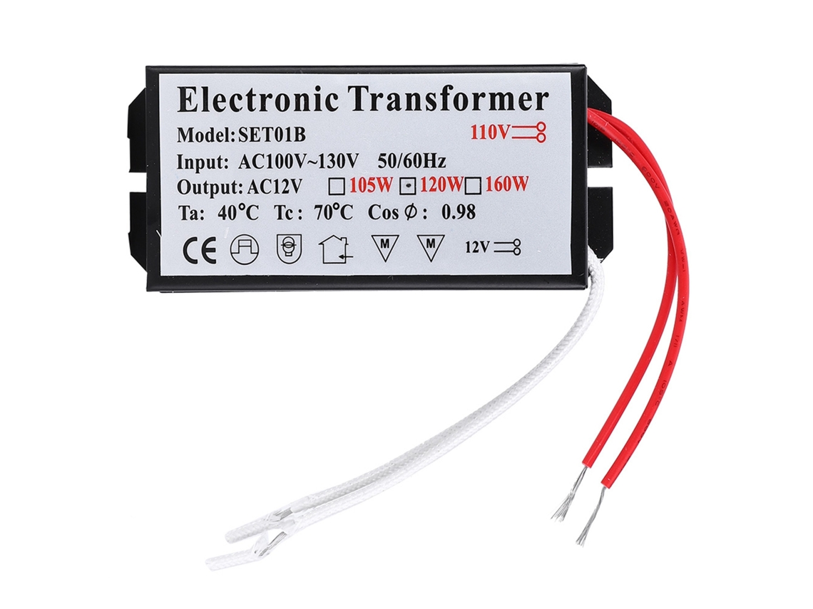 Transformador Electrónico Convertidor De 110 V A 12 V, Fuente De Alimentación Inteligente De 120 W.