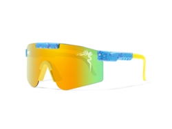 Gafas de sol de ciclismo unisex MDUG con protección UV400 y lentes de polímero resistentes al viento (estilo 8)