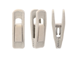 Clips Flocados, Paquete De 20, Material Duradero E Irrompible, Para Ropa, Faldas Y Pantalones.