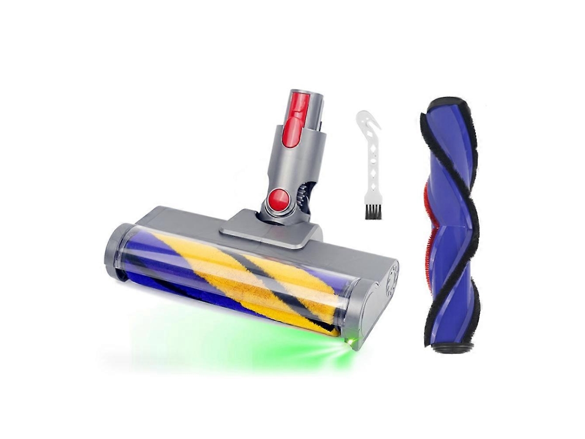Quick-release Head Cleaner Brushes With Green Optical Led Light For V7 V8 V10 V11 V15 Vacuum Attach