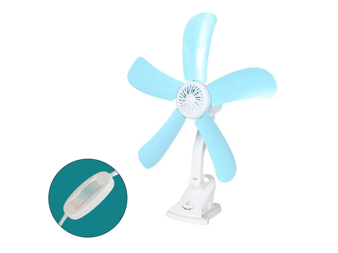 Ventilador pequeño y silencioso para dormitorio de estudiantes, con buena ventilación.