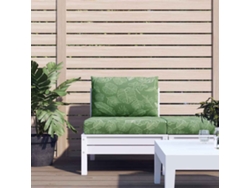 Cojines para muebles de palets, 2 unidades, en tela Oxford con estampado de hojas HARLANV1