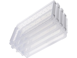 Caja organizadora transparente para archivos, práctica e impermeable, ideal para guardar objetos en tu escritorio. SFUSHOS