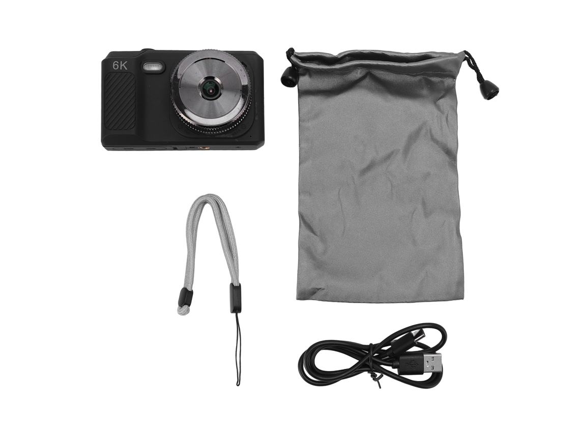 Cámara Digital 1080p 48mp Zoom Digital 16x Autofocus Anti-shake Belleza Para Fotografía Y Vídeo Negro