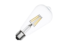 Bombilla LED de filamento regulable E27 6w 720lm St64 sin parpadeo 4000k blanco neutro Ledkia
