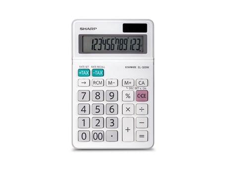 SHARP EL320WB calculadora Escritorio Calculadora básica Blanco
