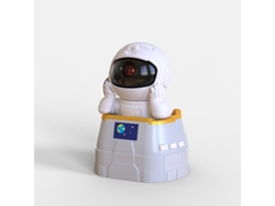 Proyector de galaxias con altavoz Bluetooth, proyección de nebulosa de techo ajustable 360° (blanco)