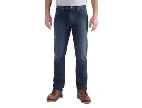 Calça CARHARTT Jeans Retos Cônicos Rugged Flex Azul 32 / 32
