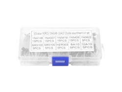 Kit De Diodos Rectificadores Con 10 Valores, 90 Unidades 1n4148-10a10 Y Caja De Almacenamiento.