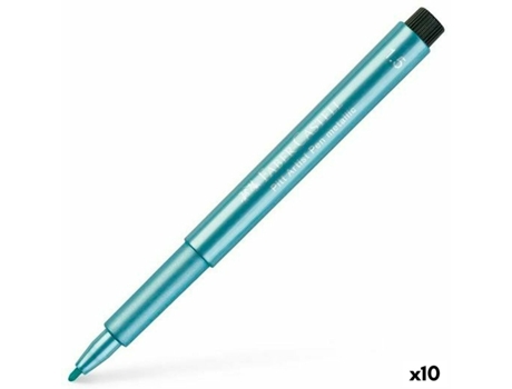 Rotuladores FABER-CASTELL pitt artist metalizado azul 10 unidades