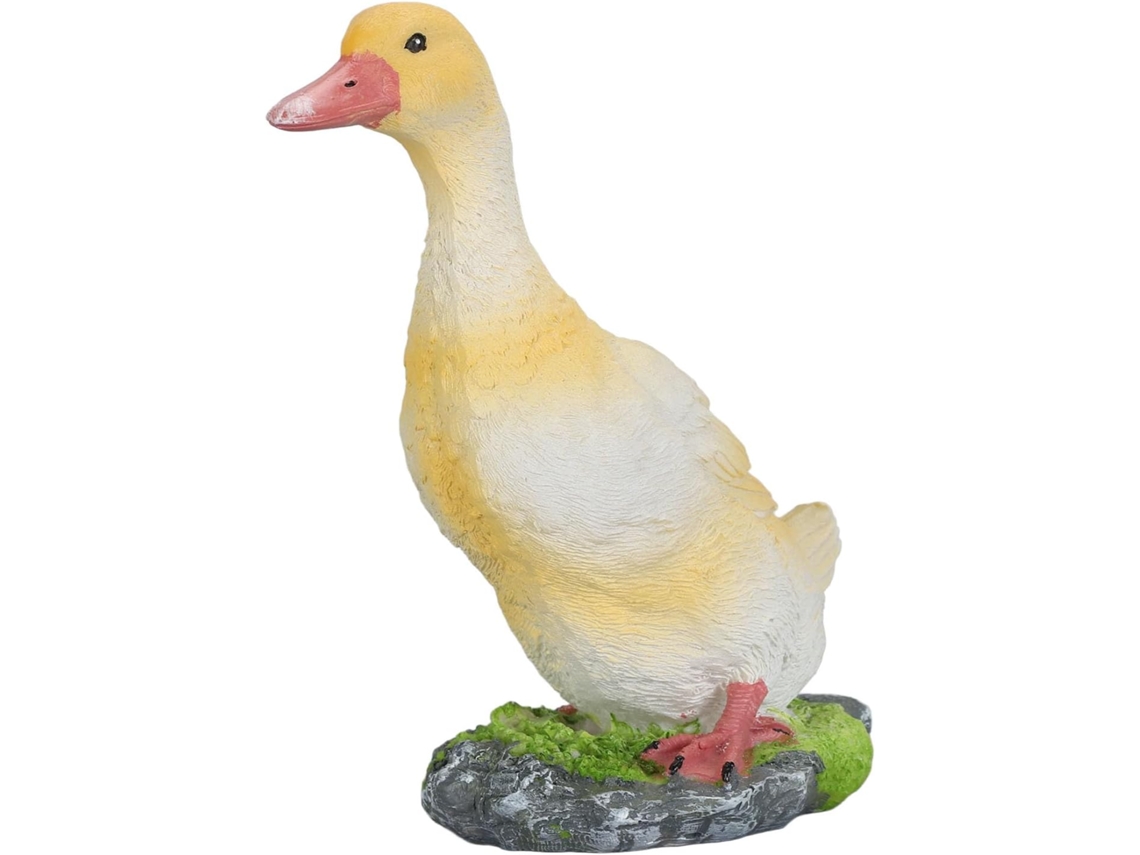 Figura De Pato De Resina, Decoración Impermeable Pintada A Mano, Adecuada Para Jardín Y Hogar.