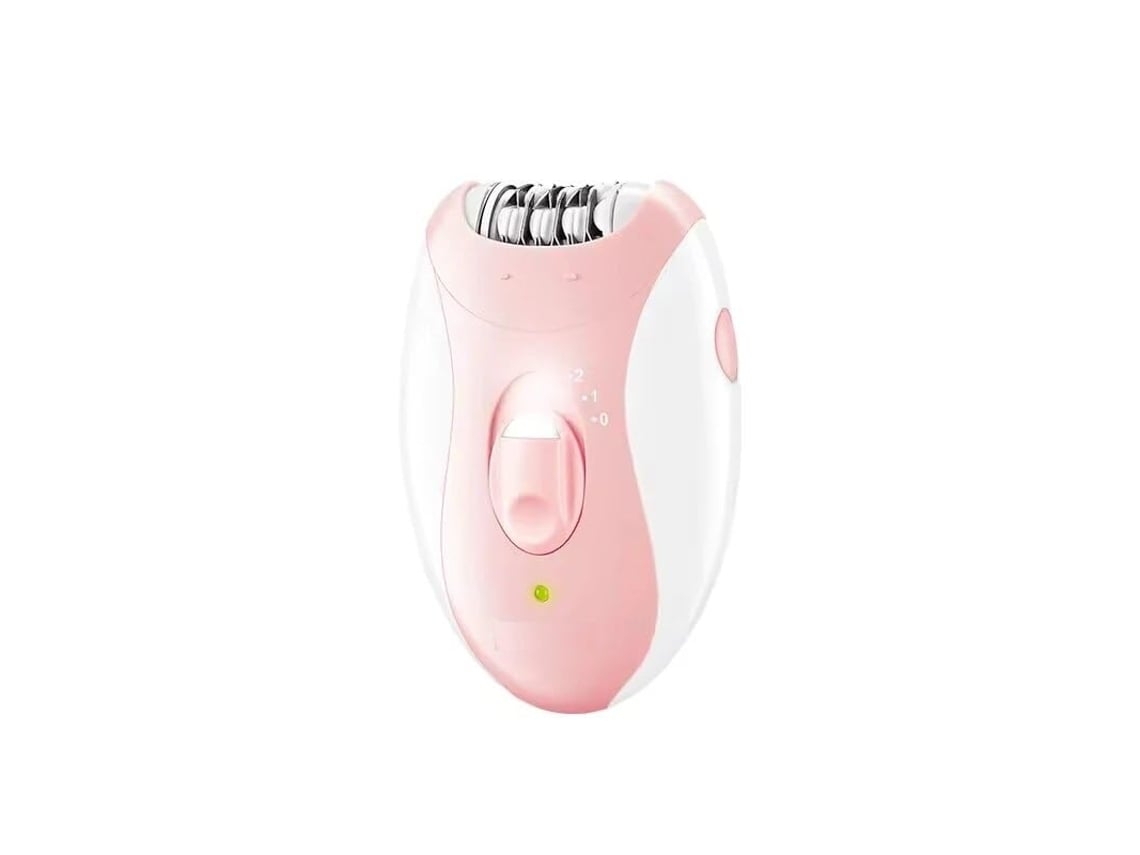 Depiladora eléctrica, cuchilla de acero inoxidable, dos velocidades, recargable, resistente al agua, batería de larga duración, color rosa Chennnls