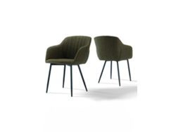 Sillas De Comedor Goeurvant 711(pack De 2, Verde Oliva, Tela)