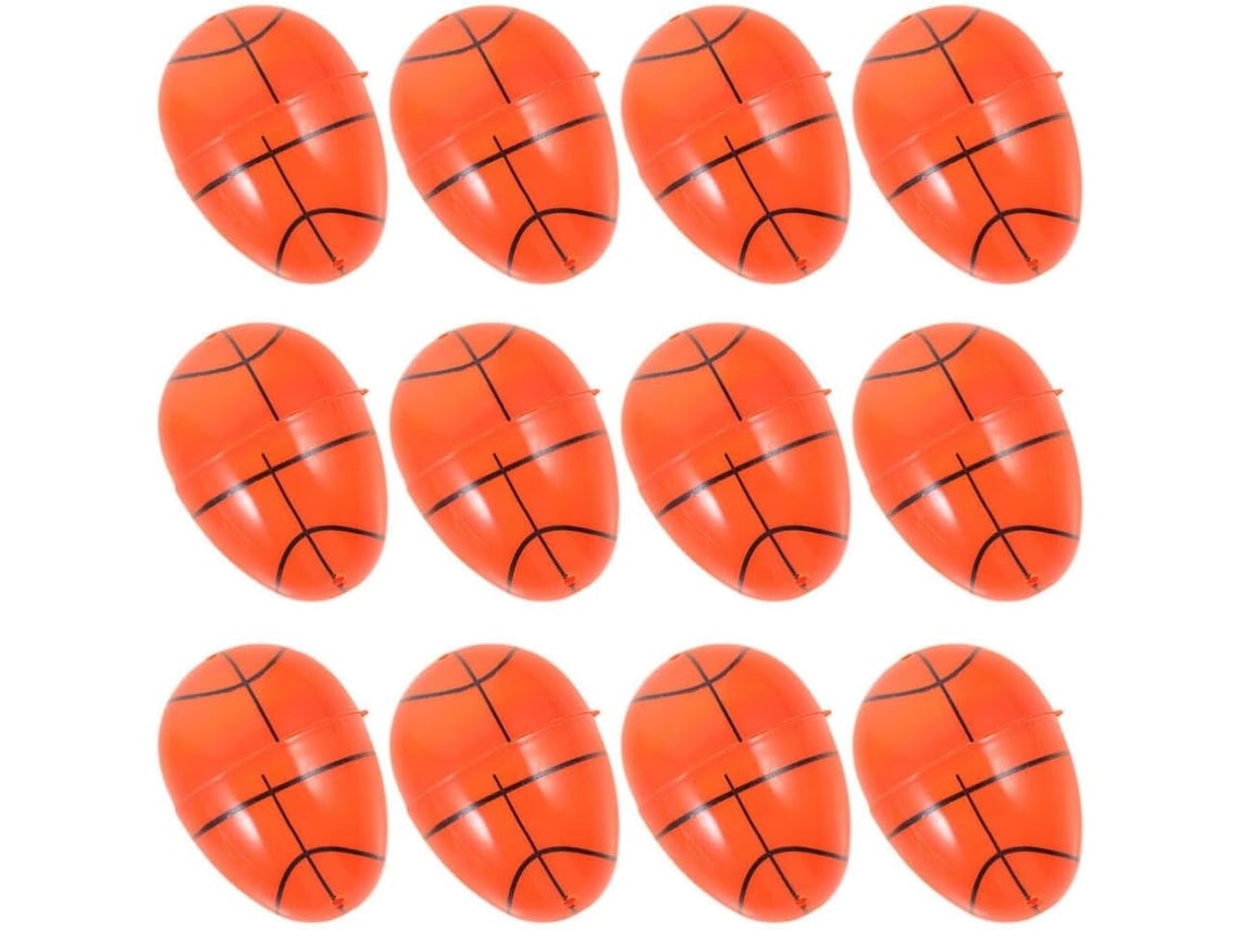 Huevos De Pascua De Plástico Rellenables (12 Unidades), Temática Deportiva, Decoración Para Fiestas
