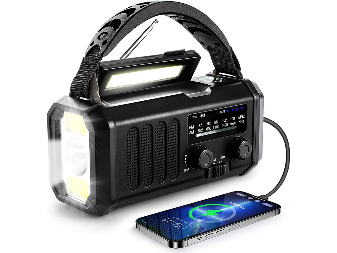 Radio Emergencia Manivela Am/fm Con Previsión Tiempo, Linterna Y Alarma Sos-02